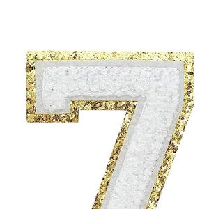 Meilleurs nouveaux badges de broderie de tissu personnalisés en gros pour vêtements patchs tissés patchs en chenille de vêtement à bas quantité minimale de commande - Product Image 2