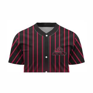 Conjunto de Jersey de béisbol de algodón de alta calidad bordado de botones completos uniformes sublimados personalizados técnicos impresos - Product Image 4