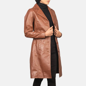 Veste en cuir pour femmes de qualité supérieure Matériau durable souple Logo personnalisé Fabricant 2025 - Product Image 4