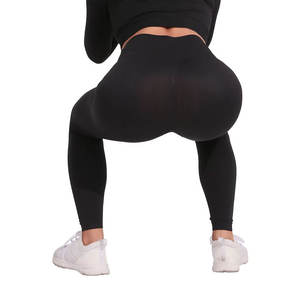 Leggings personnalisés OEM pour femmes, respirants, extensibles dans quatre directions, antibactériens, taille haute, avec logo personnalisé en strass, écologiques - Product Image 3