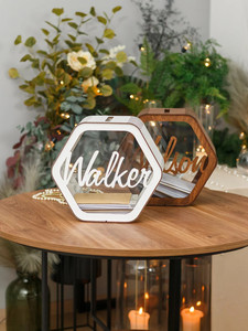 Caja de madera para almacenar invitaciones de boda personalizadas caja de madera de lujo para decoración de boda caja de regalo de boda más nueva en 2024 - Product Image 3