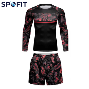 Mejor Precio 2026 Nuevo Conjunto Transpirable de Rashguard para Hombre, Manga Larga, Compresión, Entrenamiento, Dos Piezas, Gimnasio, Rash Guard y Pantalones Cortos - Product Image 1
