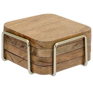 Nouveau design de sous-verres en bois naturel ensemble de table en bambou tasse à café sous-verres hôtel Restaurant thé tasses à café cuisine fabriquée en inde - Product Image 6