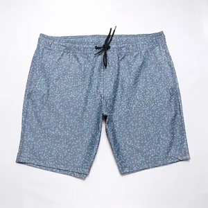 Ensemble de shorts en coton et nylon tricotés taille haute anti-rides pour hommes Style décontracté avec impression de motifs 3D Poche décorative de logo chaude - Product Image 2