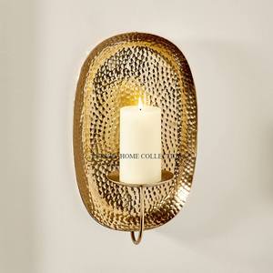 Fabricante de Metal de diseño martillado de lujo, bollos de pared hechos a mano, colgante de pared, Luz y Decoración, bollos, soporte para velas - Product Image 1