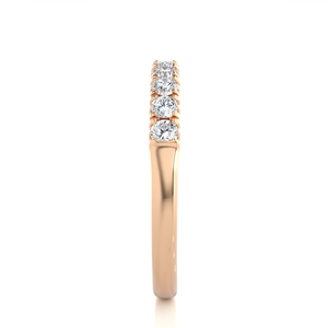 Elegant VVS Clarity Lab Grown Diamond Engagement Ring 14K Real Gold Women's Eternity Band for Wedding Anniversary Ring - Product Image 2