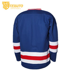 ชุดกีฬาฮ็อกกี้น้ำแข็ง100% โพลีเอสเตอร์น้ำหนักเบาออกแบบโลโก้และชื่อทีมได้ตามต้องการ - Product Image 2