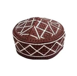 Ramadán Eid regalo gorra musulmana Color sólido Namaz logotipo personalizado musulmán Kufi sombrero oración sombrero cabeza desgaste islámico gorra sombreros musulmanes - Product Image 1