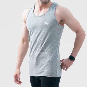 Fitness Tank Top 100% algodón/poliéster hombre GYM Tank Top en precio razonable Impresión de marca personalizada - Product Image 2