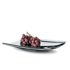 Plateau de service en acier inoxydable hautement poli avec un design luxueux, idéal pour la maison et la cuisine - Product Image 1