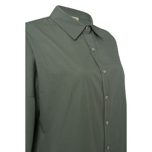 Blusa Básica de Popelina de Algodón Color Menta - Product Image 2