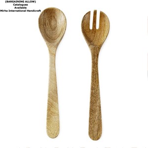 Juego de utensilios de cocina, utensilios de cocina antiadherentes, cucharas de madera para cocinar, mango indio, acacia, madera de teca - Product Image 2