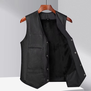 Chaleco de Cuero Ligero para Hombre, Suministro Directo de Fábrica, en Venta, Tendencia Superior, Buena Venta, Precio Económico, OEM - Product Image 3