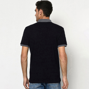 Camisas Casuales Transpirables para Hombre con Logotipo Personalizado al por Mayor, con Patrón Sólido, Tela de Algodón/Jersey - Product Image 2