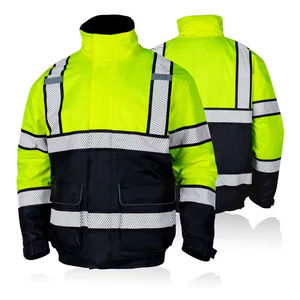 Hi Vis Impermeable Ropa de trabajo de invierno Chaquetas Reflectantes Seguridad Construcción Chaquetas Hombres Reflectante Ropa DE SEGURIDAD Fabricación - Product Image 5