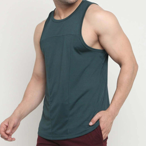 เสื้อกล้ามคอลูกเรือแบบแห้งเร็วของผู้ชายเสื้อฟิตเนสป้องกันการเกิดขนแห้งเร็วเป็นมิตรกับสิ่งแวดล้อม - Product Image 4