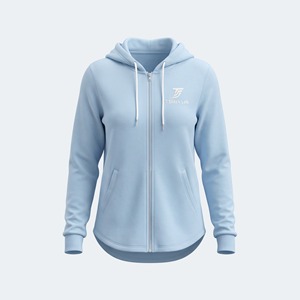 Nueva Llegada, Sudaderas con Capucha Ligeras de Secado Rápido para Mujer, con Logotipo Bordado Personalizado, Manga Larga, Colores Sólidos - Product Image 6