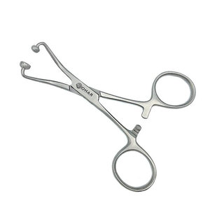 Serviette Backhaus Serviette Pince Taille: 4.25 "(11cm), Courbé, 1x1 Perforation Prongs Allemagne Inoxydable et Meilleur Artisanat - Product Image 5