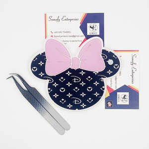 ถาดกาวติดขนตาปลอมทำจากแก้วคริสตัลพาเลทใหม่ดีไซน์หรูหราออกแบบได้ตามต้องการ - Product Image 6