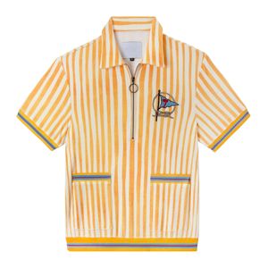 Camisa Cabana de Manga Corta con Logotipo Personalizado, Ropa de Playa para Hombre, Estilo Formal, Transpirable, Ecológica, Fabricación OEM para Marcas de Moda - Product Image 3