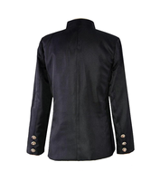 Chaqueta de traje de estambre de ajuste regular de diseño personalizado con tejido de punto y característica antiestática Blazer de hombre de doble botonadura