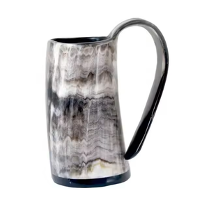 Tasse en corne de buffle naturelle faite à la main de qualité supérieure Style Viking durable pour les fêtes de Noël Artisanat de magnésie de la Saint-Valentin - Product Image 1
