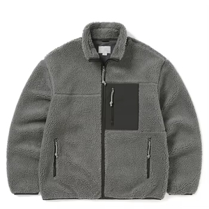 เสื้อแจ็คเก็ตผ้าแคนวาสบุขนเชอร์ปา ดีไซน์ทันสมัย ให้ความอบอุ่น พร้อมซิปปิด คอสูง กันน้ำ กันลม เหมาะสำหรับฤดูหนาวสำหรับผู้ชาย - Product Image 4