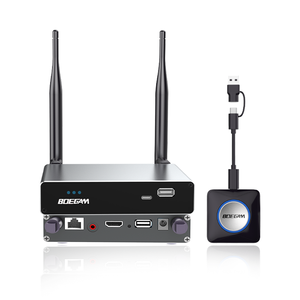 BYOM 무선 회의 시스템 4K 프레젠테이션 게이트웨이 9분할 화면 미러링 장치 (AirPlay, Miracast, Windows, Mac 지원) - Product Image 2