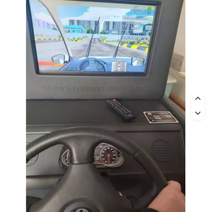 Macchina da Gioco con Simulatore di Corse Auto, Cockpit con Luci Lampeggianti, Materiale Plastico, per Parchi Divertimento e Centri di Intrattenimento Familiare, 2 Giocatori - Product Image 3