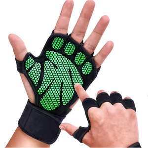 Guantes de Neopreno Unisex Top Trending Medio Dedo Logotipo Personalizado Entrenamiento Gimnasio Guantes Muñequera Cuero Levantamiento de Pesas Hombres - Product Image 2