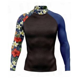 Vente en gros 2025 Oem meilleure nouveauté chemises de compression de haute qualité pour hommes sur mesure longue protection contre les éruptions cutanées vêtements de fitness et de gymnastique pour MMA - Product Image 2