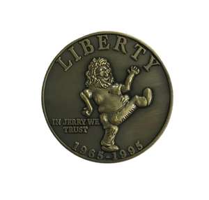 Pièce de monnaie commémorative personnalisée en métal avec logo, plaquée or, impression typographique, thème patriotisme, finition antique - Product Image 1