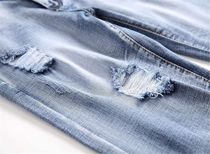 OEM Custom Logo <b>High</b> Quality <b>Men's</b> <b>Jeans</b> Short Breathable Mid <b>Waist</b> Plus Size <b>High</b> Street Wholesale Customized <b>Jeans</b> Shorts - Product Image 6