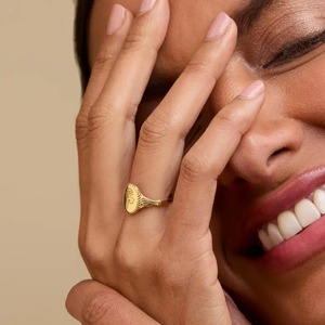Anillo de latón minimalista moderno de calidad de exportación para joyería de moda juvenil anillo de latón disponible al mejor precio - Product Image 3