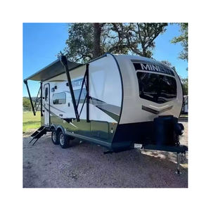 Mini Remolque de Viaje Ligero con Suspensión Independiente 4x4, Capacidad para 4 Personas, Diseño Moderno para Acampar al Aire Libre - Product Image 1