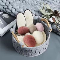 Nouveaux paniers de rangement empilables en feutre gris écologiques, très demandés, pour vêtements sales
