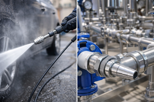 Raccord rapide en acier inoxydable 1-1/2\", filetage mâle BSPT R1-1/2\"-11, HEX 55, L91mm.JTSP-112PM - Product Image 6