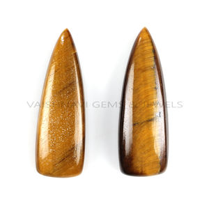 Hot Sale Natural <b>Tiger</b> <b>Eye</b> 10x30mm Long Trillion Shape Flat Back Calibrated Cabochon Loose Gemstone Jewelry Making <b>Tiger's</b> <b>Eye</b> - Product Image 1