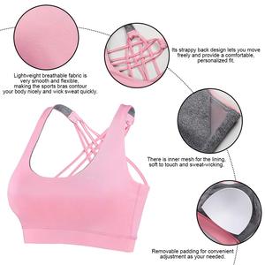 Soutien-gorge de sport extensible 3 directions pour le yoga, fabriqué au Pakistan, design unique, brassière de sport pour femmes, utilisation en plein air, soutien-gorge pour femmes - Product Image 4