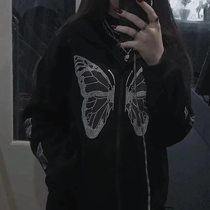 Logotipo personalizado Diamante de imitación Ropa de otoño Sudadera con capucha Impresión de letras Sudadera con capucha de diamantes de imitación para mujeres y hombres - Product Image 2