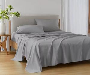 Draps de lit King Size 100% coton de qualité export, coton résistant et durable, literie pour hôtel, Airbnb et usage domestique, disponible à la vente - Product Image 5