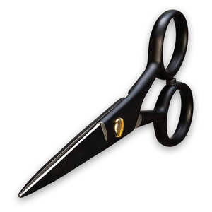 Tijeras de salón alemanas de acero inoxidable de 5 "al por mayor con bolsa de cuero PU peine hoja de cerámica afilada borde de la maquinilla de afeitar tijeras para Barba - Product Image 6