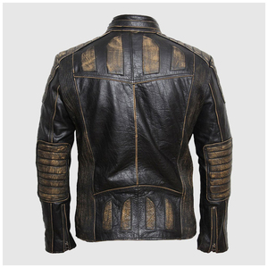 Men's High Street Style Casual <b>Leather</b> <b>Jacket</b> O-Neck Slim Fit Heated Design <b>Winter</b> High Quality Nonwoven OEM Service Windproof - Product Image 6