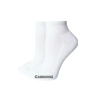 Women's White Terry <b>Slippers</b> Comfortable <b>Socks</b> for Everyday Wear - Product Image 1