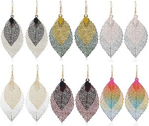 รักเครื่องประดับทองเหลืองแข็งแบบเรียบโลหะทุบพื้นผิวรูปหัวใจคู่ต่างหูกระดุมลดลง18K ต่างหูทรงเรขาคณิตชุบทอง - Product Image 2