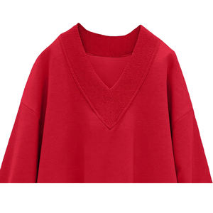 Sweat-shirt en polaire respirant brodé pour femme, prix de gros personnalisé, marque personnalisée, nouvelle arrivée 2026 - Product Image 4