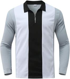 Polo de alta calidad camiseta bordado Patchwork Color Polo camiseta para hombres - Product Image 6