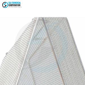 Panier à mailles fines en acier inoxydable, couvercle, manuel, durable, réutilisable, solution de rangement pour instruments médicaux chirurgicaux, hôpitaux - Product Image 6