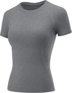 Camisetas Deportivas de Manga Corta para Mujer, Camisetas de Yoga y Gimnasio con Cuello Redondo, de Secado Rápido - Product Image 5