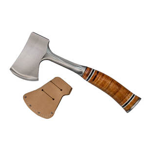 Hacha de acero de Damasco multifuncional con mango de madera Hacha de acero inoxidable y hacha para acampar Corte Tala - Product Image 5
